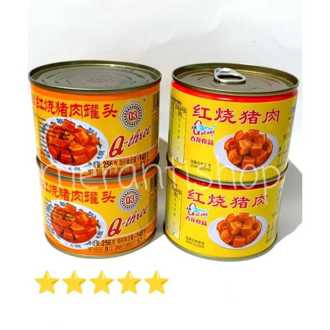 

[TIDAK HALAL] Gulong Stewed Pork 古龙红烧猪肉 256g / Q3/ Q-Three Stewed Pork 256g