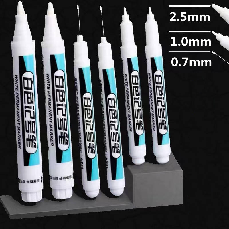 

Marker Pen Graffiti Waterproof Permanent Pencil For Plastic Leather Glass Stone Metal Ceramic Woodworking Coloring Tool
