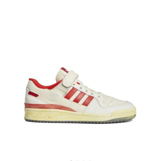 Adidas Forum 84 Low AEC White Red Sepatu Sneakers Pria - HR0557