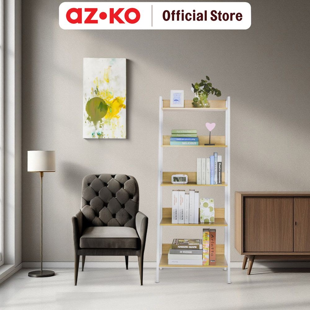 AZKO Masterspace Rak Buku Tingkat Bookshelf Books Storage Cabinet Kabinet Tempat Buku Dan Majalah Ra
