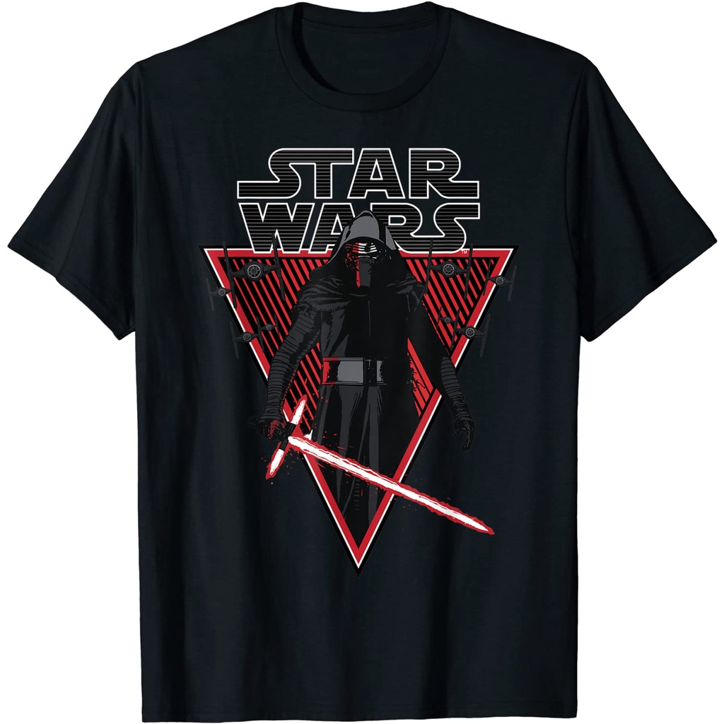 Baju Kaos Dewasa Star Wars Kylo Ren Lightsaber Poster T-Shirt