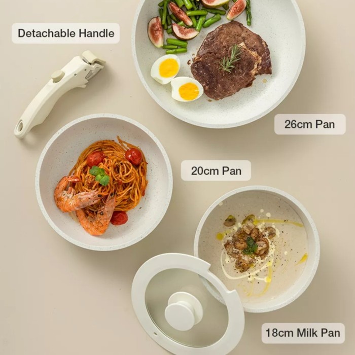 ✨LARIS✨ -CAROTE Eight Mile Place | Detachable Set handle lepas pasang set isi 3