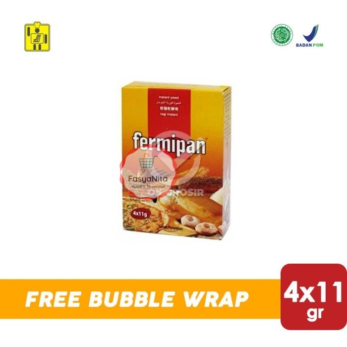 

Fermipan Ragi Instant / Instant Dry Yeast [1 Box isi 4pcs] - FasyAnita Mart Denpasar