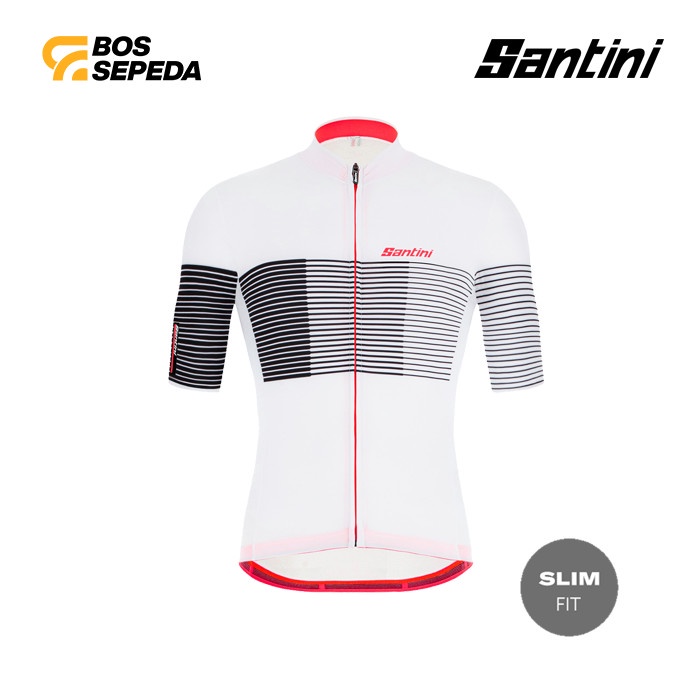 SANTINI TONO FRECCIA JERSEY FOR MAN BLACK JERSEY SEPEDA ROADBIKE
