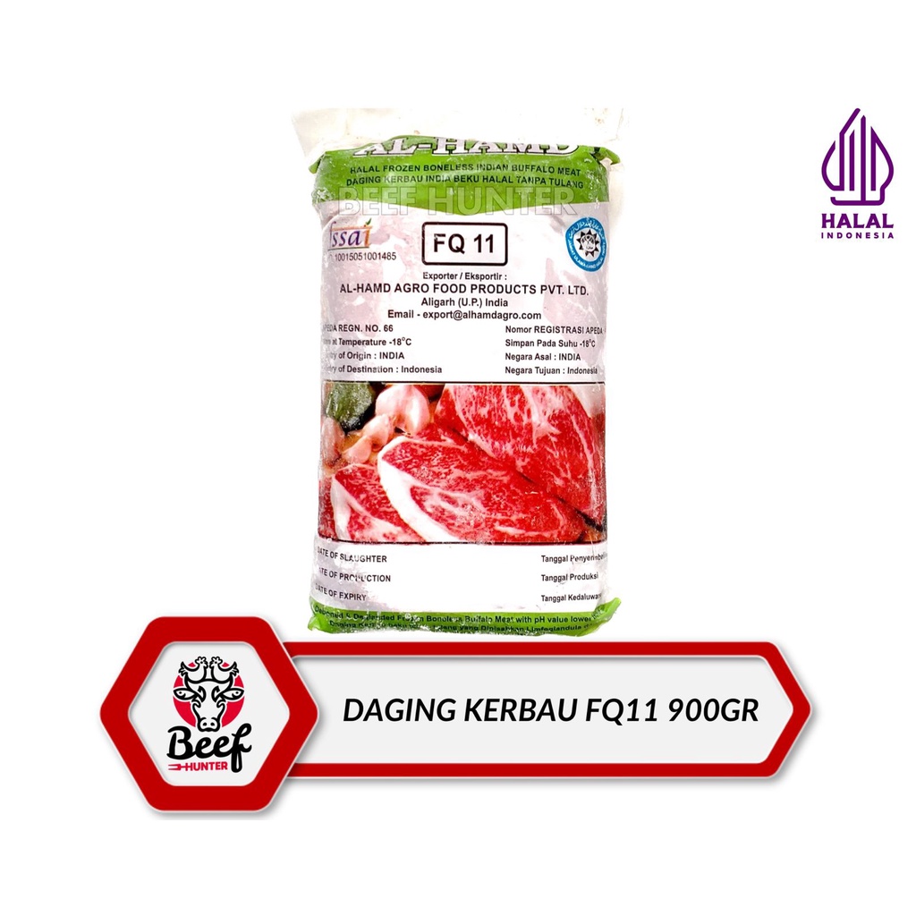 Daging Kerbau Frozen FQ 11 Slice 900gr
