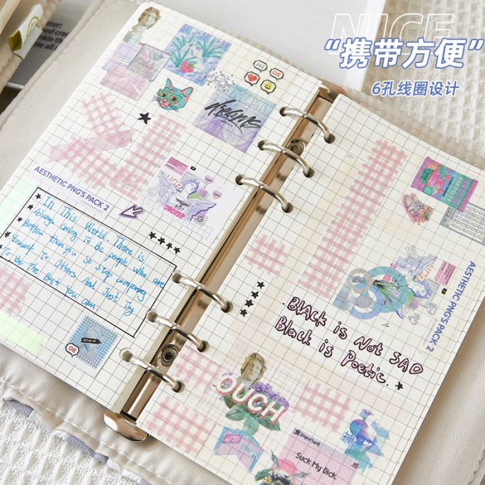 

Notebook Binder Kain Aesthetic Vintage Buku Catatan Jurnal Agenda - Cream, A6