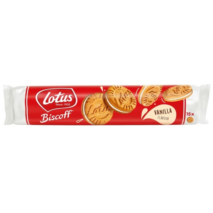 

Lotus Biscoff Sandwich Biscuit Vanilla Flavour [150 gr]