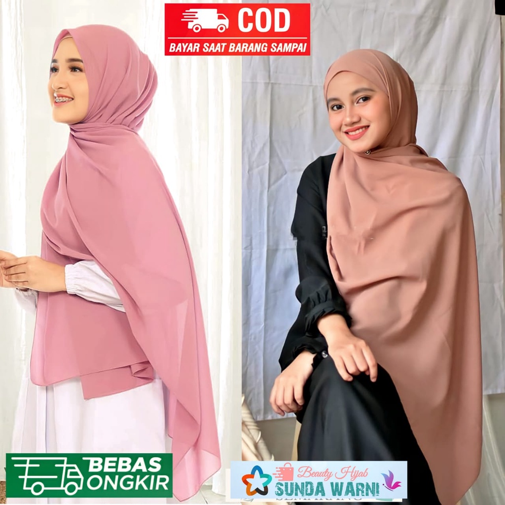 Jilbab Pashmina Sabyan 200 x 75 Jumbo Diamond Stretch - Kerudung Wanita /- Kerudung Pasmina Jumbo - 