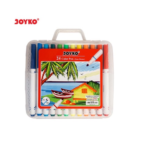 

Joyko Color Pen 24 Colour Pena Warna CLP-05 Color Pen Washable