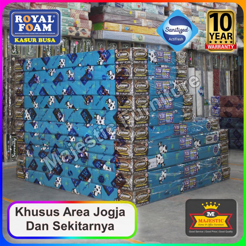 Kasur Busa Royal Pioneer - 90/100/120/140/160/180 - Tebal 20 cm - Royal Foam (Jogja)