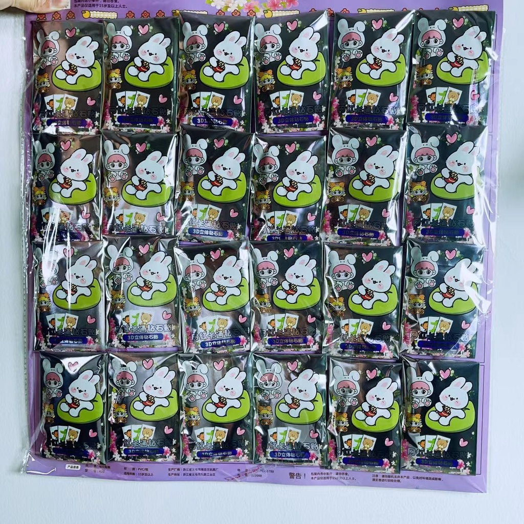 

<27> Stiker berlian kartun anak-anak buatan tangan kreatif DIY 24 paket toys mainan