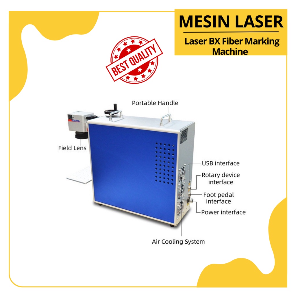 Mesin Laser BX Fiber Marking Machine Laser serat portabel