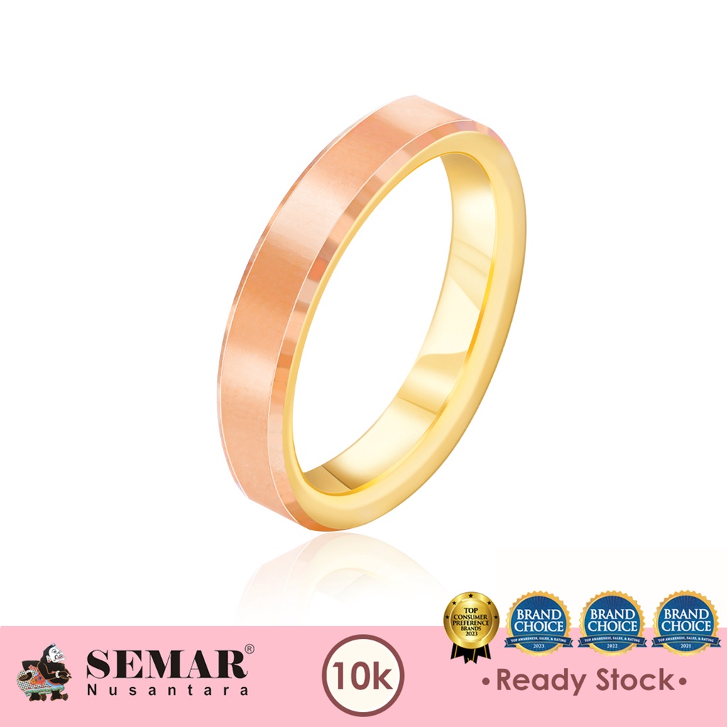 Cincin Emas Pipa Kaca Gold 10K Cincin Nikah Semar Nusantara