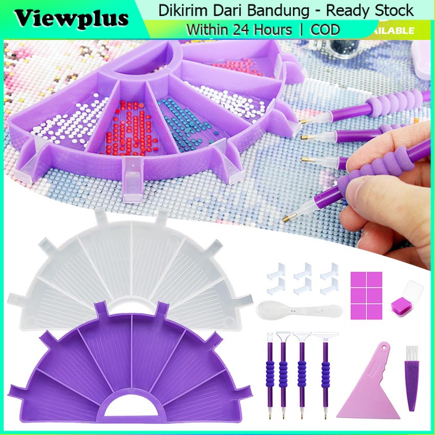 

Tray Diamond Painting Bead 5D DIY Tool Set Pen Glue Tray Alat Diamond Painting 5D