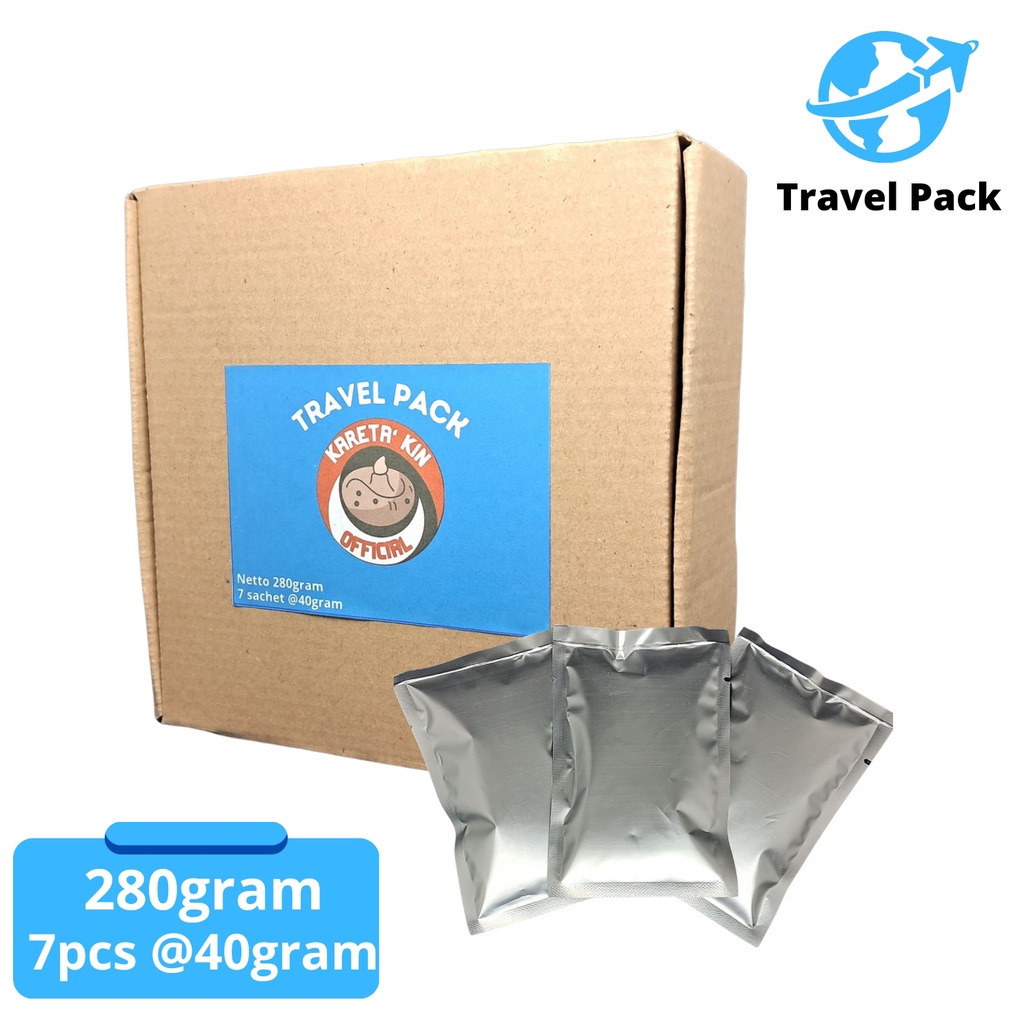 

Travel Pack Beras Diet porang KARETA KIN kemasan sachet shirataki konjac rice