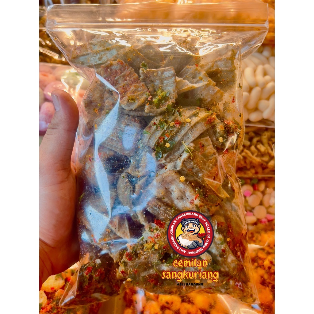 

-500gram Kerupuk Seblak Jengkol 500 gram pedas cikruh extra pedas daun jeruk Murah AGEN SNACK