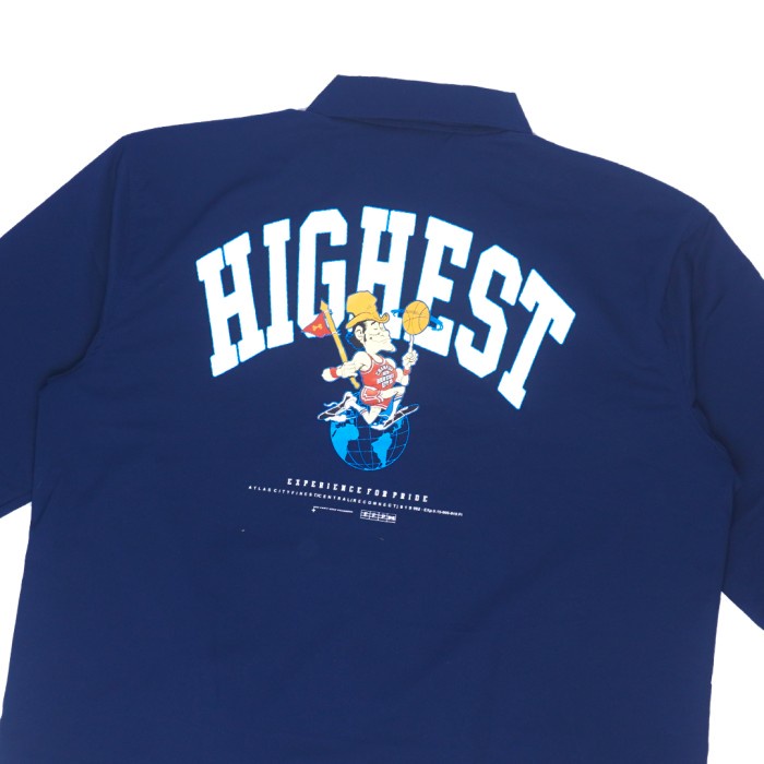 HIGHEST Jaket Coach Pria Big Size Jumbo Sablon Ukuran Warna Biru 2XL 3XL 4XL 5XL 6XL 7XL 8XL HCJ13