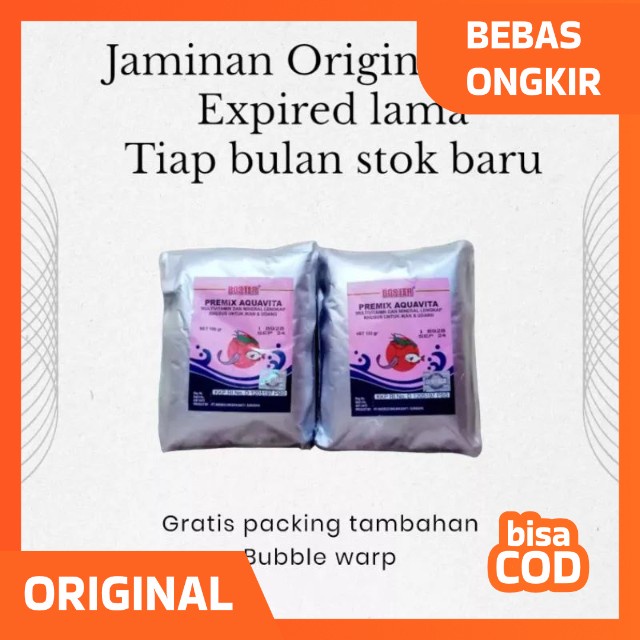Boster Premix Aquavita 100 Gram/Premix Aquavita/vitamin ikan dan udang / vitamin ikan