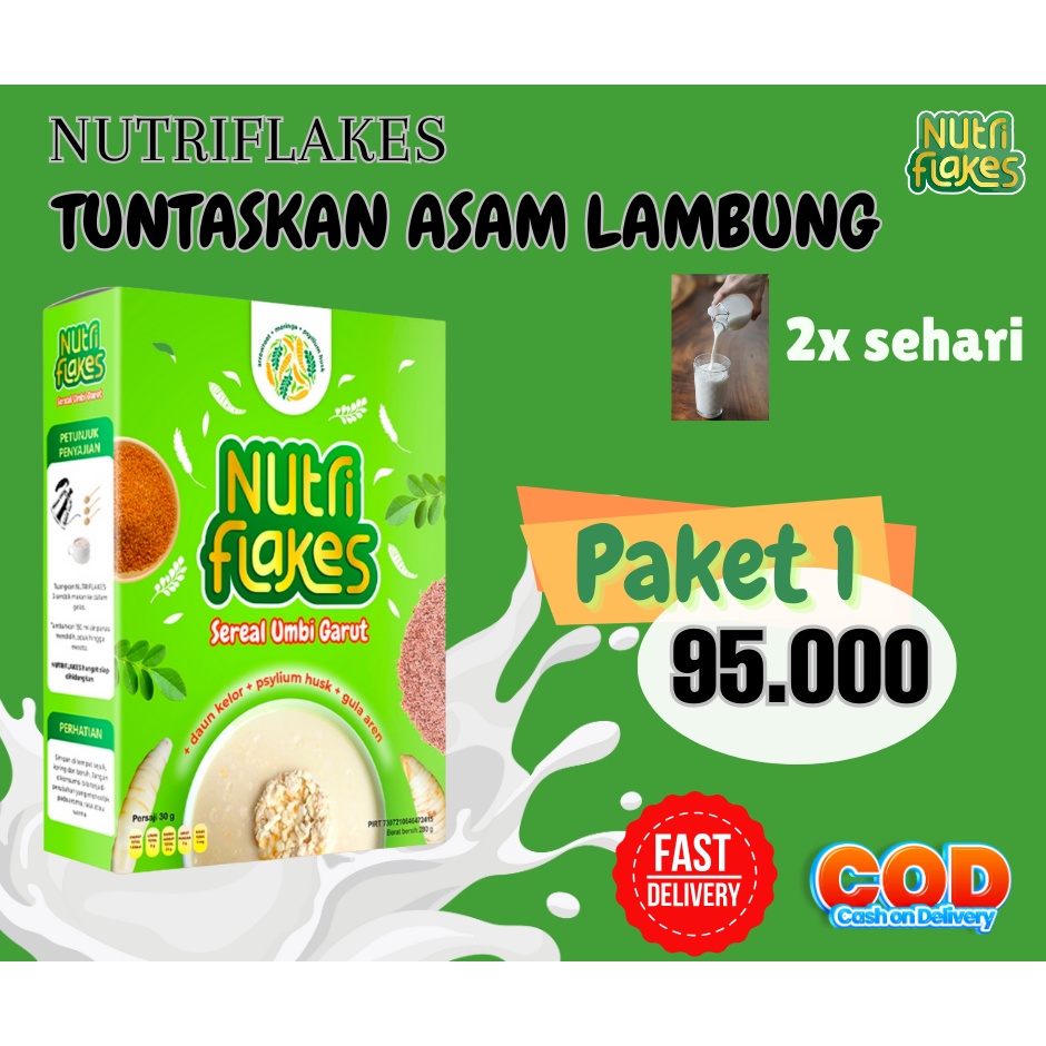

100% ORIGINAL NUTRIFLAKES - Solusi Pertama Atasi Asam Lambung Naik