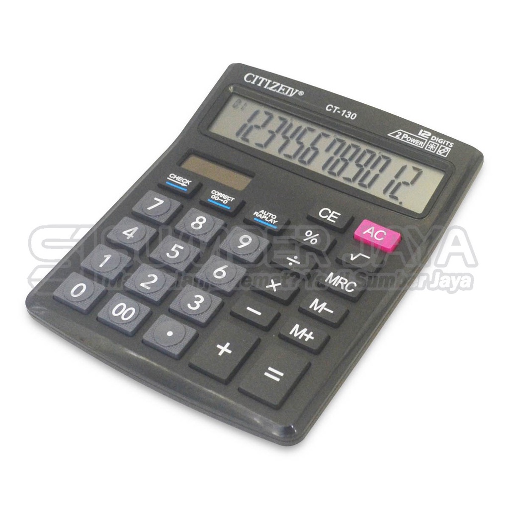 

Calculator Kalkulator 12 Digits Check Correct Citizeiv CT-130 Dagang