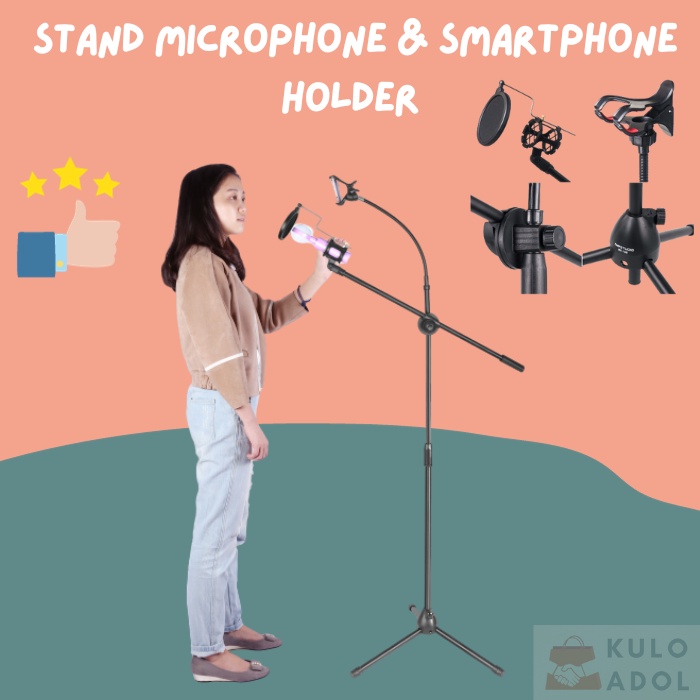 Microphone  Stand  & Holder HP  360 Degree Flexible Arm Stand Livestream