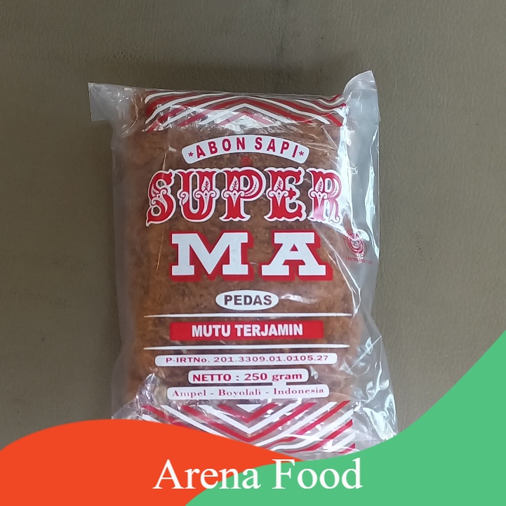 

Abon Sapi super MA pedas 250 gram