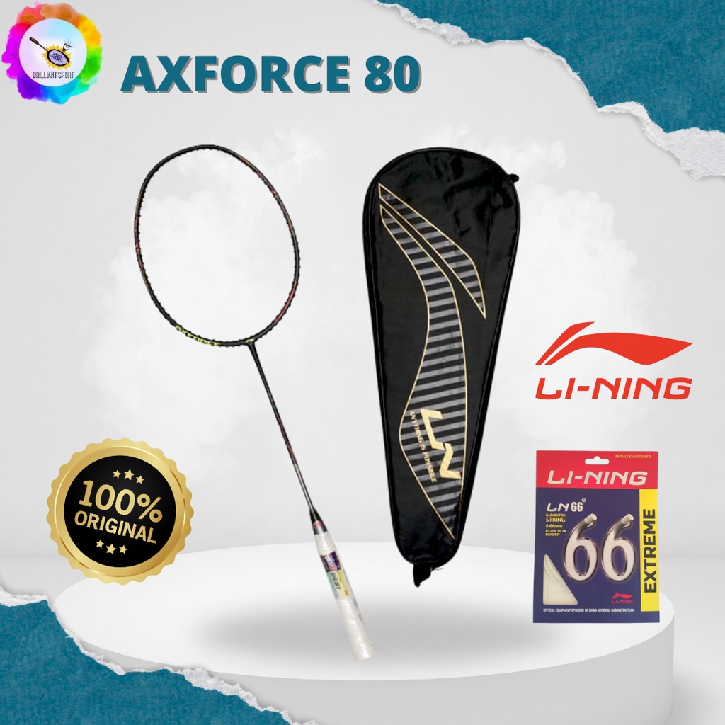 RAKET BADMINTON LINING AXFORCE 80 AX FORCE 80 ORIGINAL