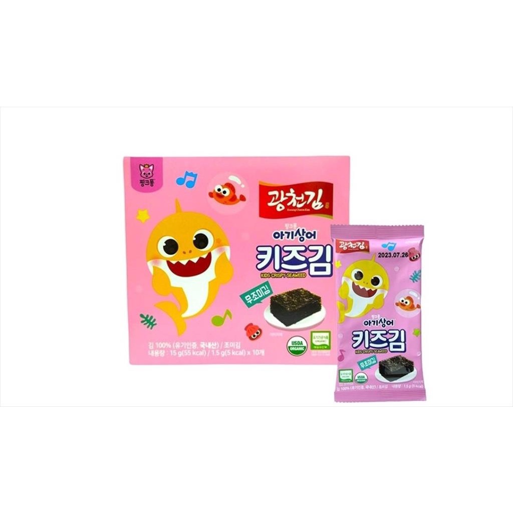 

bGF Kimnori Organic Kids Cripsy Seaweed Without Salt 15gr - Rumput Laut Organik untuk Anak tanpa