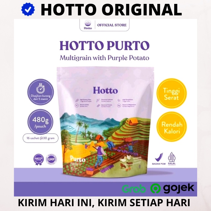 

Hotto Purto Multigrain Purple Potato 1 Pouch - 16 Sachet HOTO PUTRO OFFICIAL STORE SURABAYA