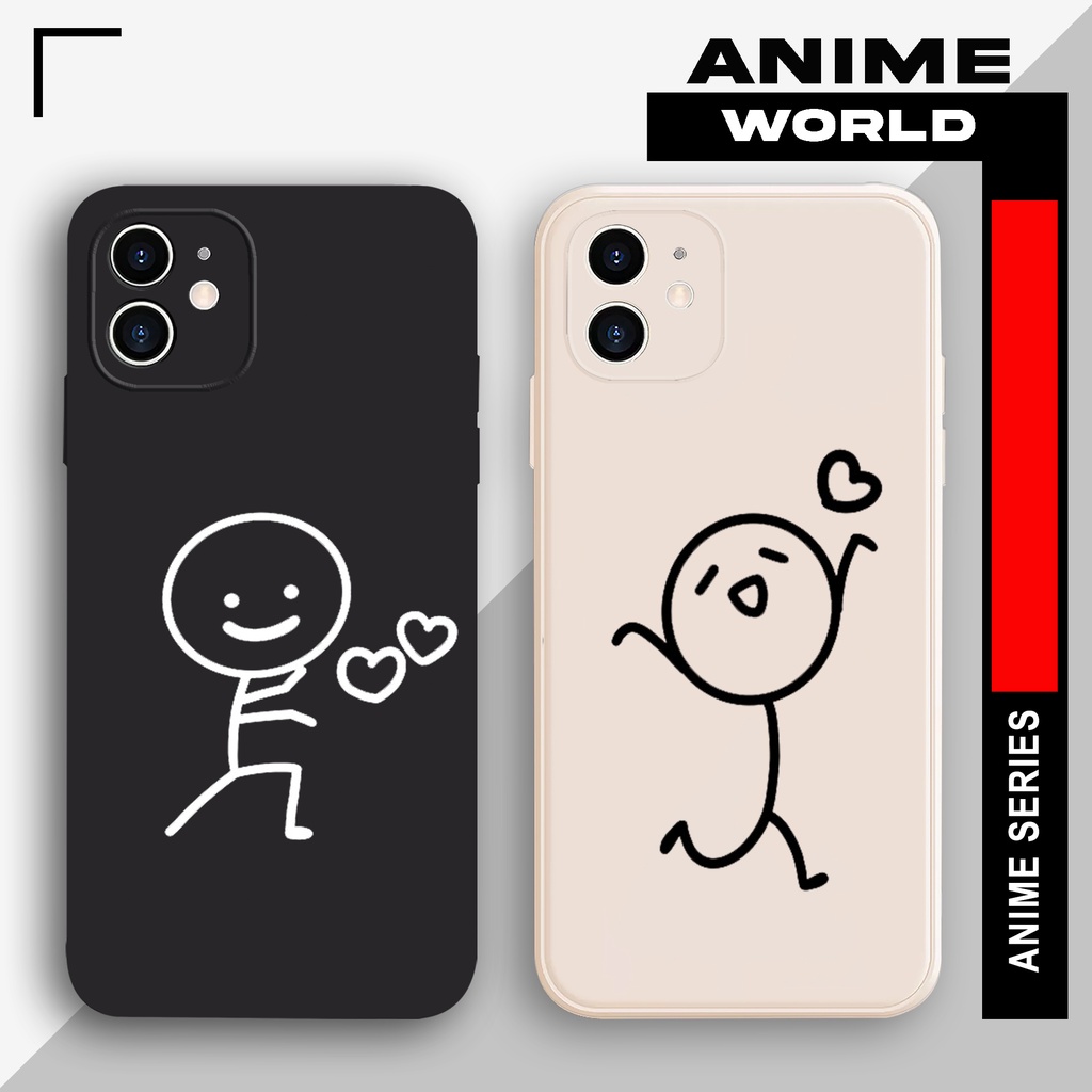 Softcase Vivo Y12 Y17 Y12S Y20 Y30 Y50 Y21 Y21S Y15S Y1S Y01 Y22 Y35 AW063 Case Anime Karakter Coupl