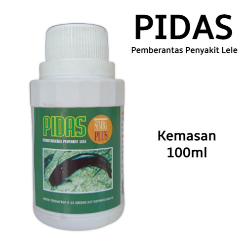 Pidas Simba Plus 100ml Obat Vitamin Antibiotik Pemberantas Penyakit Jamur Parasit Pada Ikan Lele Nil