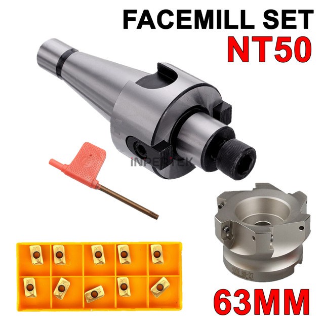 Paket Arbor Set NT50 FMB22 Facemill 63mm Insert APMT 11/16 Holder BAP Milling