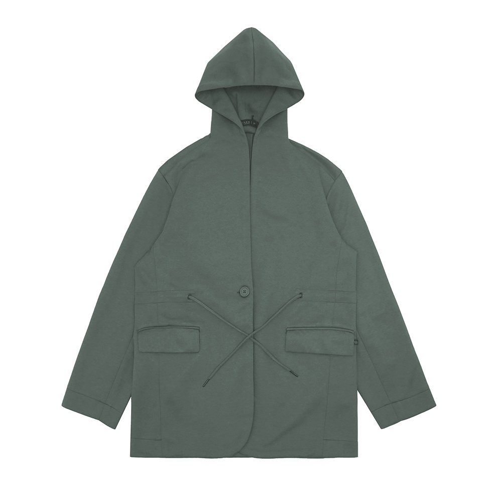 Famo Jaket Blazer Hoodie Wanita with Drawstring Pocket C010923