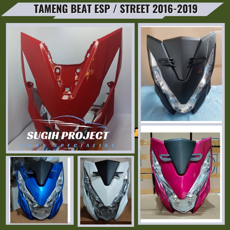 PROMO Tameng Panel Body Bodi Depan Beat ESP Eco Street Merah  Putih Hitam Biru Silver Pink Magenta Doff FULL SET