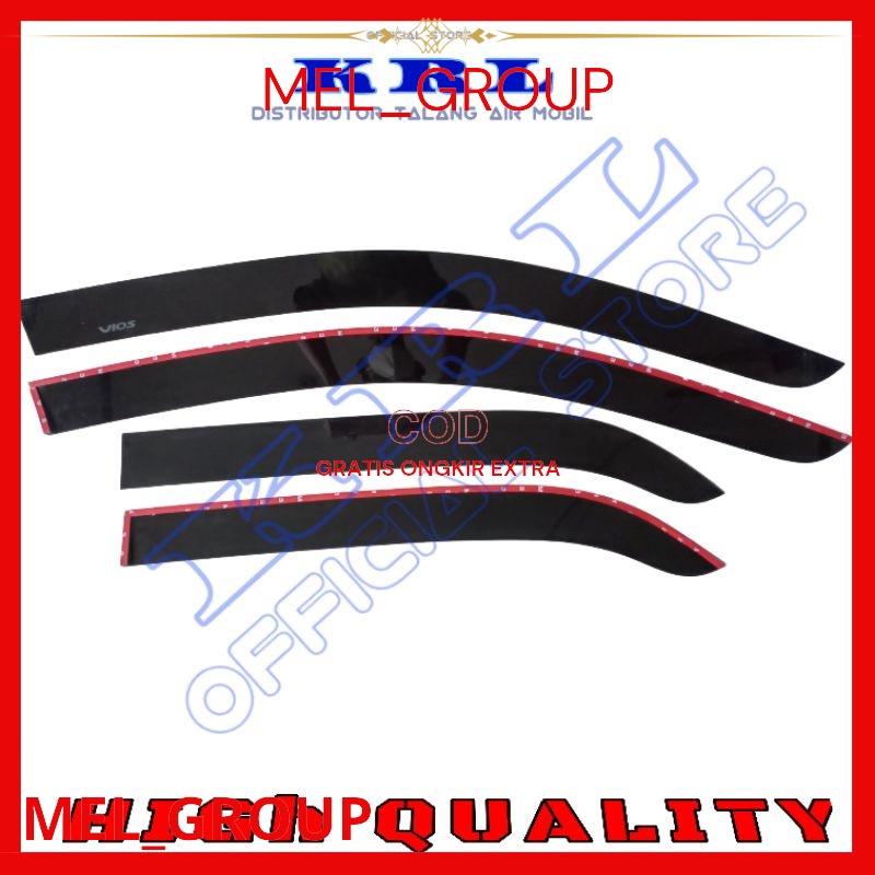 Talang air mobil Vios gen 1 model slim flat  tahun 2003 2004 2005 2006 2007