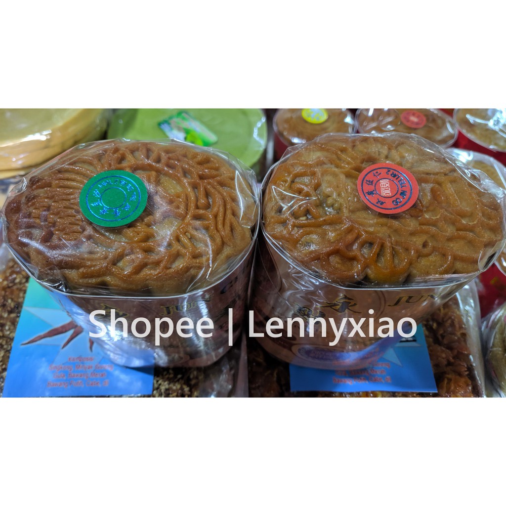 

Moon Cake Kue Bulan 2 Telur Asin Jun Choi Singkawang Kcang Hijau Gojin