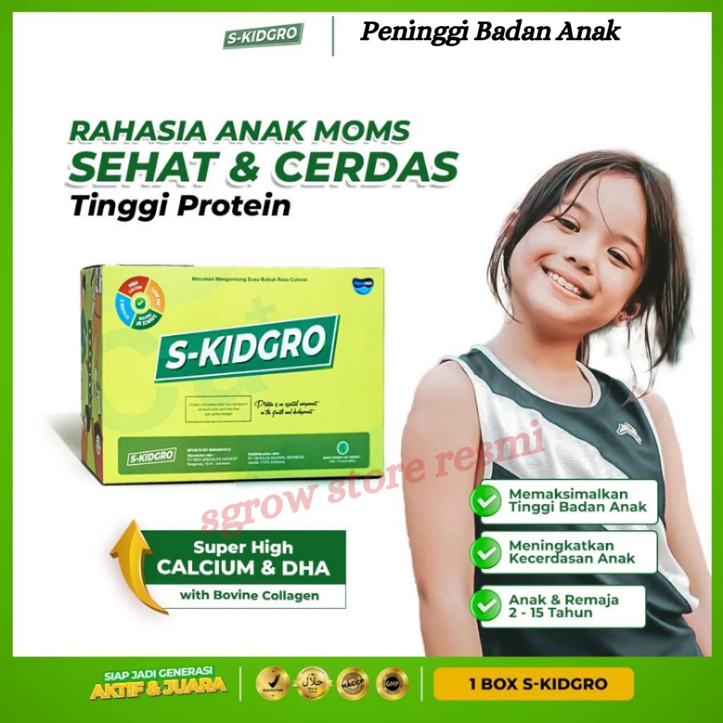 S-KIDGRO Peninggi Badan Terbaik Untuk Anak Usia 2 -15 Tahun