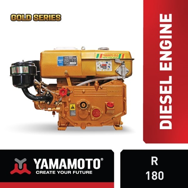 Mesin Diesel YAMAMOTO Seri Emas R180 Enggine Diesel 8,5Hp Yamamoto