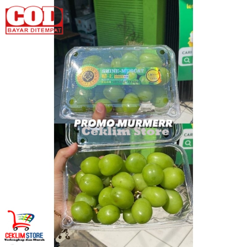

Anggur Hijau Shine Muscat 500 Gram