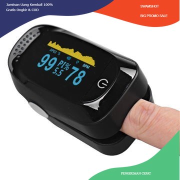 Fingertip pulse oxymeter Fingertip oximeter SpO2 OLED Full Colour A2 - OXIMETER-A2