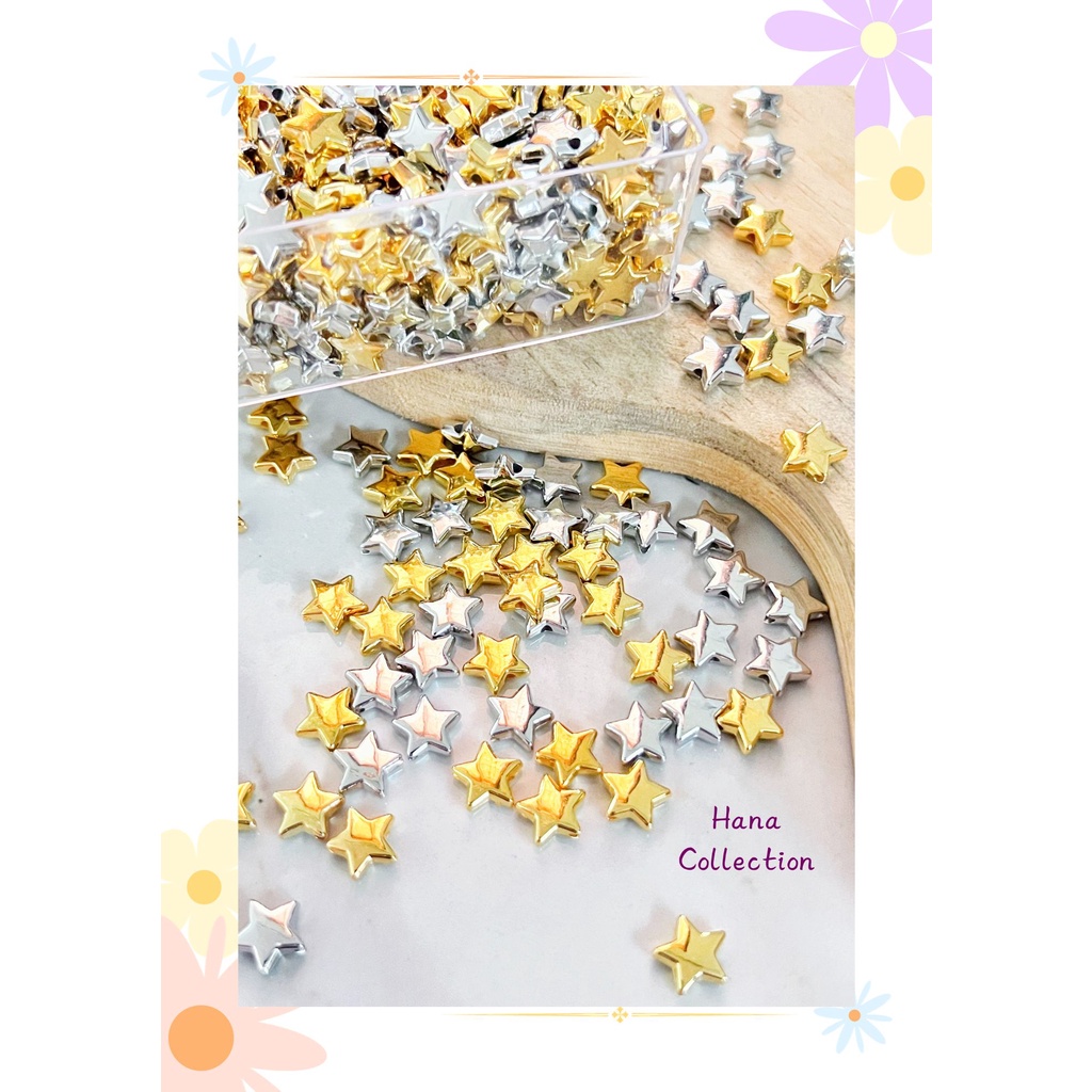 (HANA) 40gr Manik Mote Bintang Silver Gold