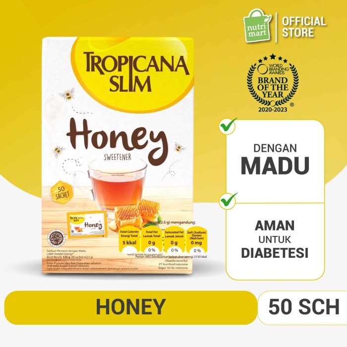 

KD-76 Tropicana Slim Sweetener Honey (50 Sch) - Pengganti Gula