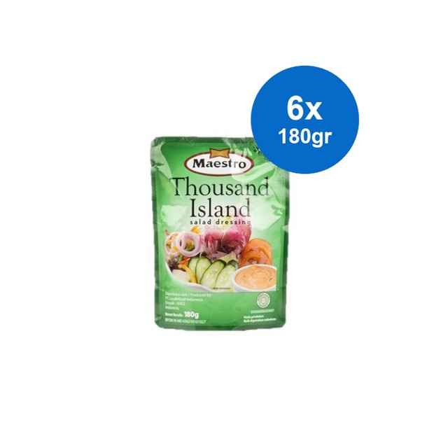 

Maestro Thousand Island Salad Dressing 180 gr x 6