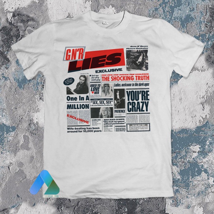 Kaos Band GUNS N ROSES GNR - LIES (W/Backprint)