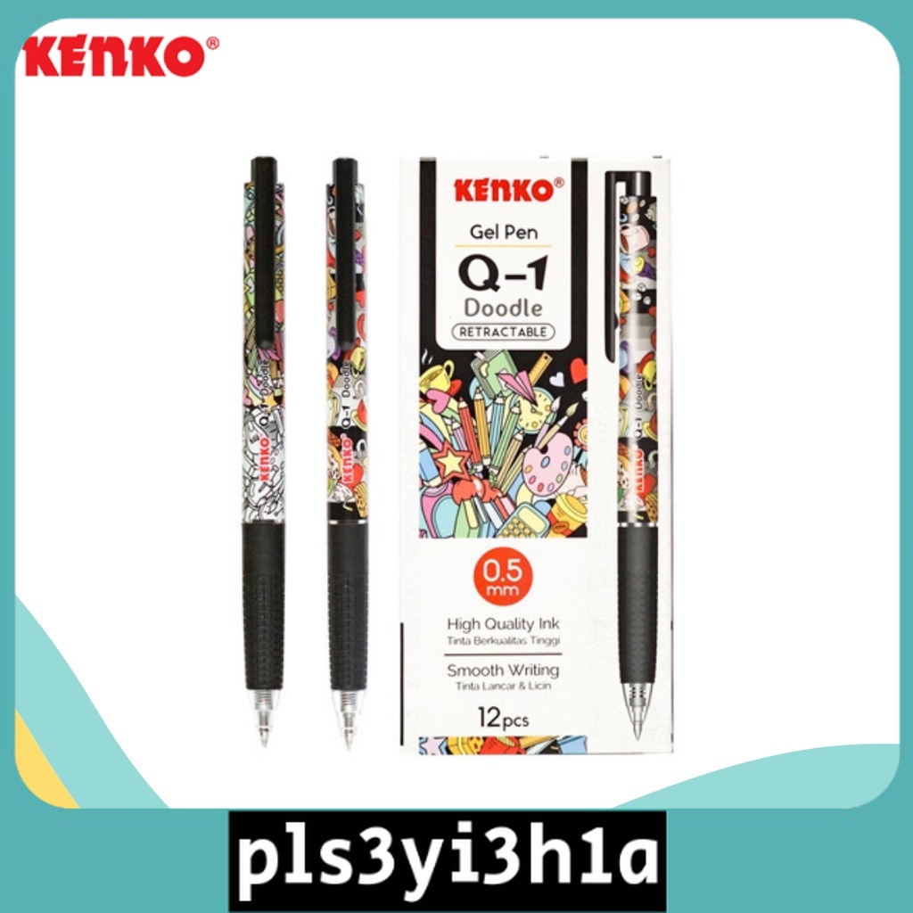 

BALLPOINT KENKO Q-1 DOODLE ISI 12PCS