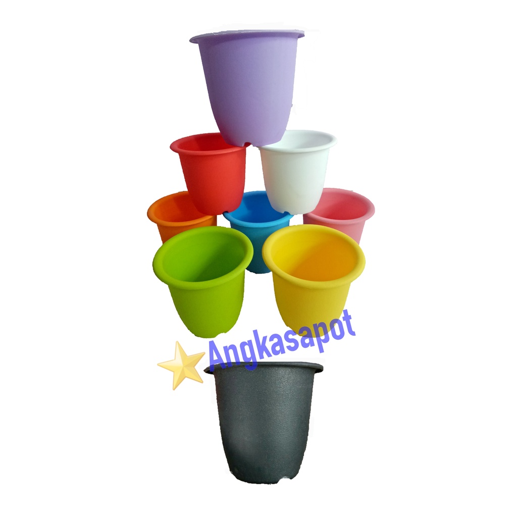 (COD) Pot Bunga Plastik Tanaman Kaktus NKT Cactus 12 cm