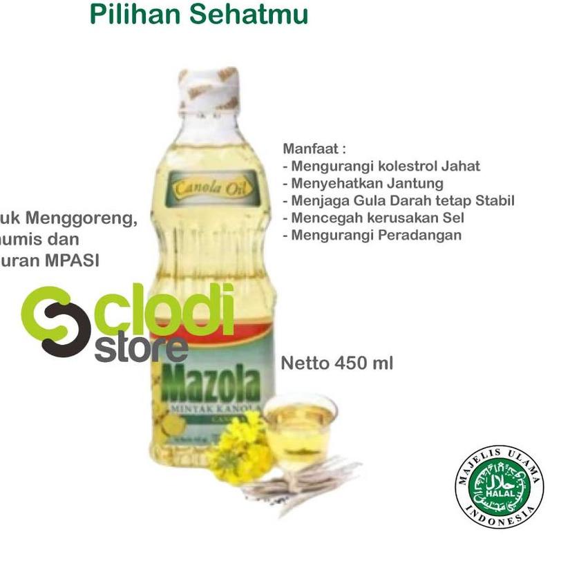 

COD Mazola canola oil 450ml Lemak Tambahan MPASI