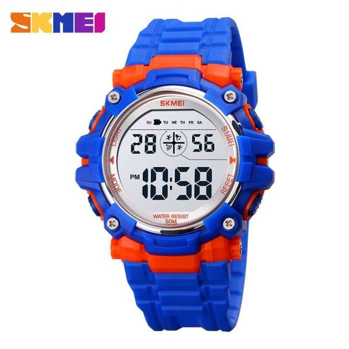 MURAH -Jam Tangan Anak Laki Cowok SKMEI Casio Led Digital Anti Air Original - Merah Muda- 1.2.23