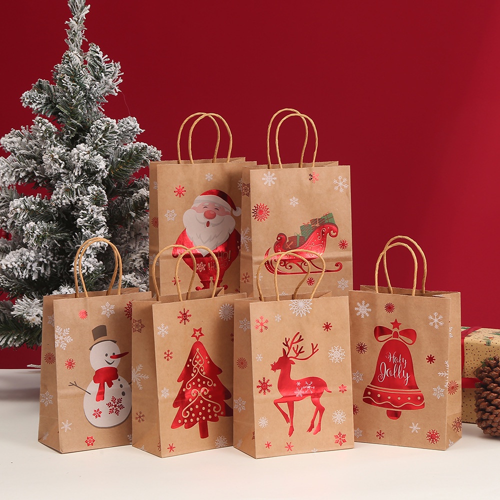 

PAPER BAG GOODIE BAG TAS KADO HADIAH KEMASAN SOUVENIR HAMPERS MERRY CHRISTMAS SANTACLAUS NATAL