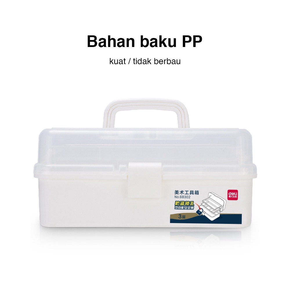 

Kotak Peralatan Seni / Art Toolbox Deli Sedang - 68302